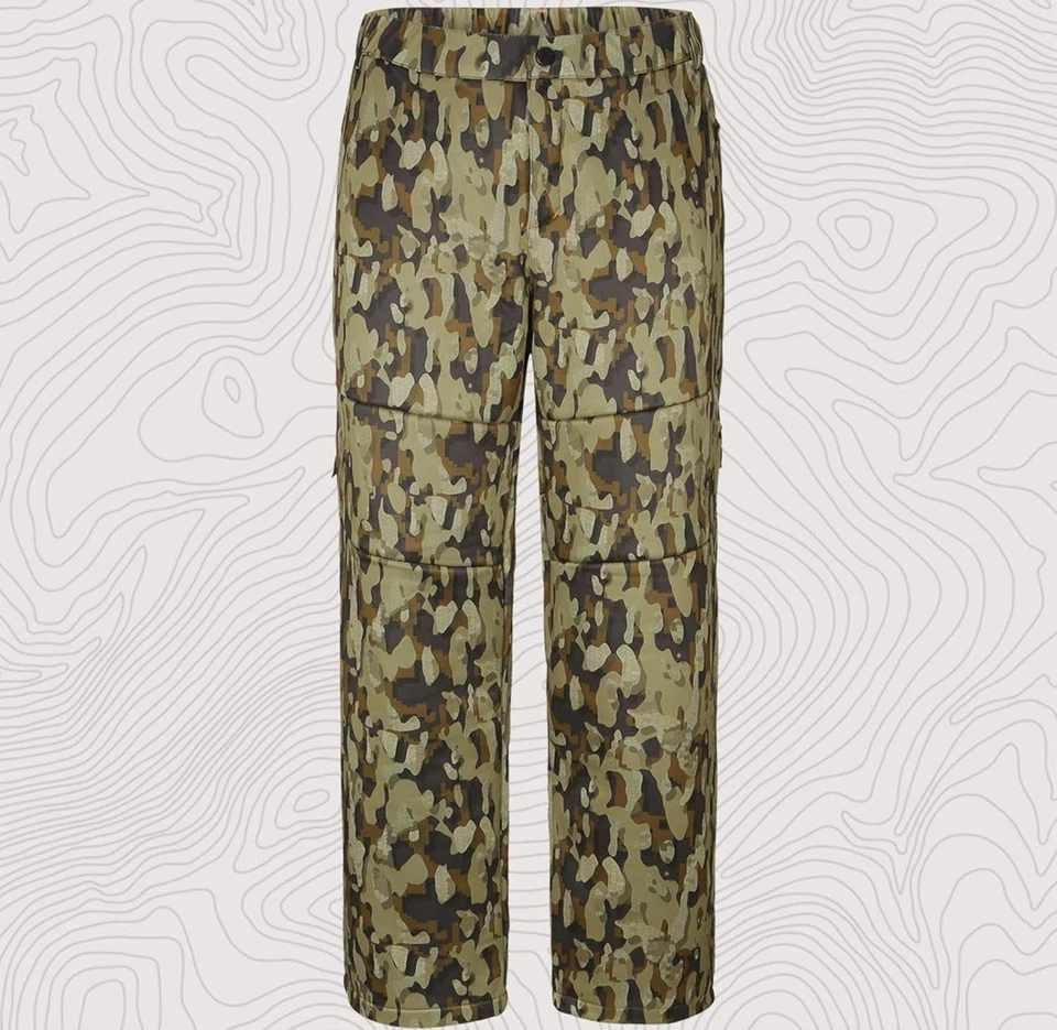 Conjunto de chaqueta y pantalón de caza silencioso resistente al agua, forrado de lana, correa de seguridad Foto 4 de 4