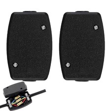 2Pcs Black 3 Terminal Electrical Cable Junction Box 13amp 250v Flex Connector 3 8.84 per metre