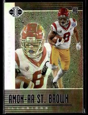 2021 Panini Chronicles Draft Picks #124 Amon-Ra St. Brown Football Card 1202P