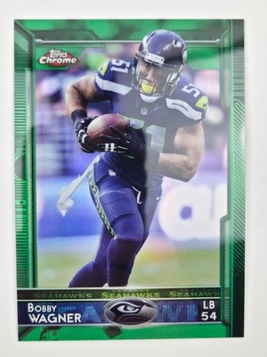 2015 Topps Chrome Bobby Wagner Green Refractor Seattle Seahawks #68