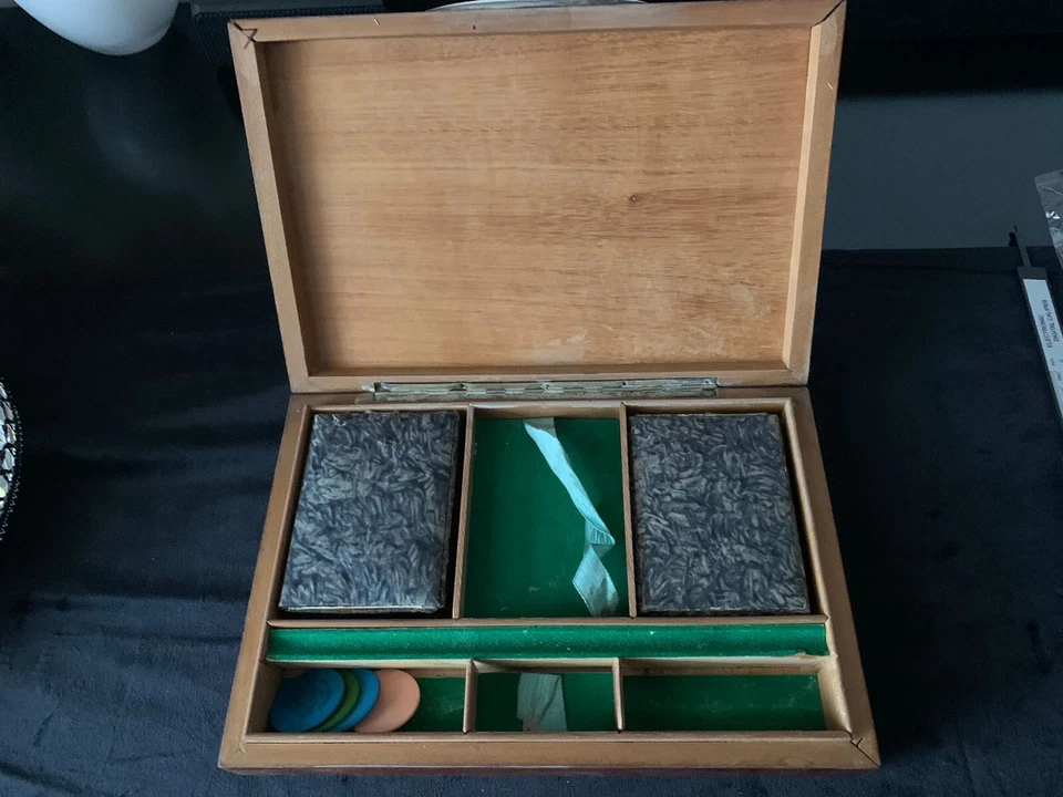 🔴 CARTE GIOCO REPUBBLICA 1951 francesi scatola sigle ARGENTO vintage - Immagine 3 di 4