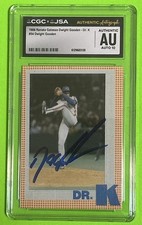 Dwight Gooden CGC Authentic Auto 10 Autograph Card Dr K New York Mets