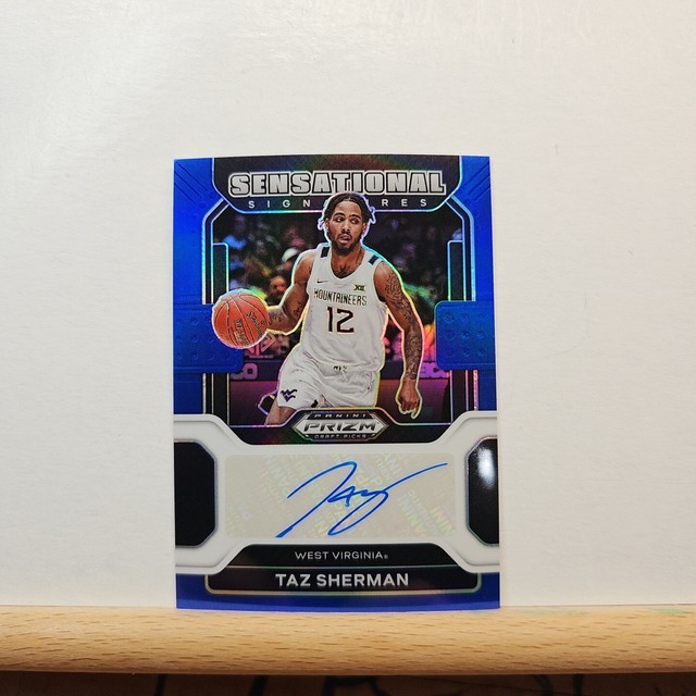 2022-23 Prizm Draft Picks Taz Sherman Sensational Signatures BLUE 108/149 AUTO