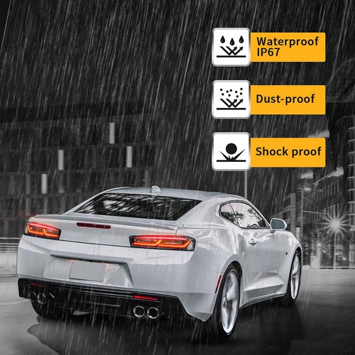 VLAND For 2016-2018 Chevy Camaro Led Smoked Black Tail Lights W/Red Sequential - Picture 8 of 14