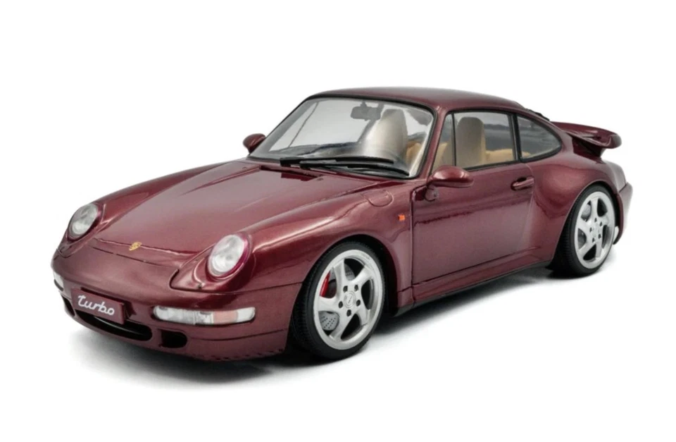 1:18 Porsche 911 (993) Turbo 1997 -- Arena Red (Maroon) -- Solido