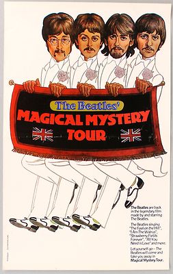 The Beatles Magical Mystery Tour ポスター Beatles MAGICAL MYSTERY TOUR Re-release Movie Poster, 1974 | eBay
