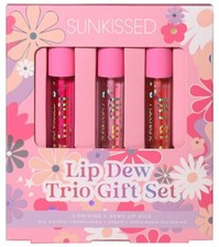 2 × SUNkissed UK Lip Oil Dew Trio Gift Set 3x4ml - VEGAN