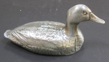 Duck Mallard floating bird bottle opener pewter finish nos made in the USA