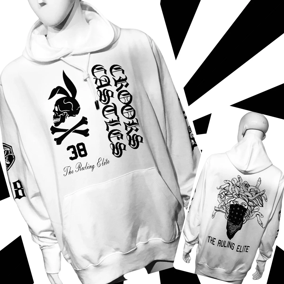 White crooks hotsell and castles hoodie