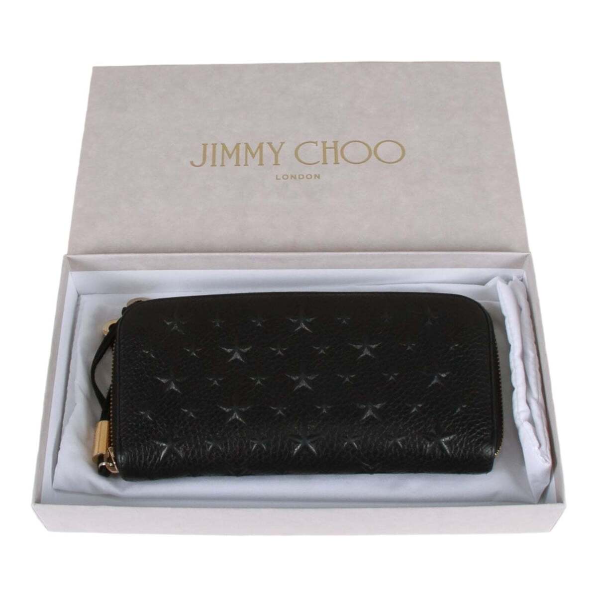 Authentic Jimmy Choo star embossed leather zip around wallet Authentic Jimmy Choo star embossed leather zip around wallet