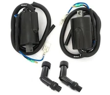 Ignition Coils and Spark Plug Caps Set - Honda CB450K CL450K CB500T