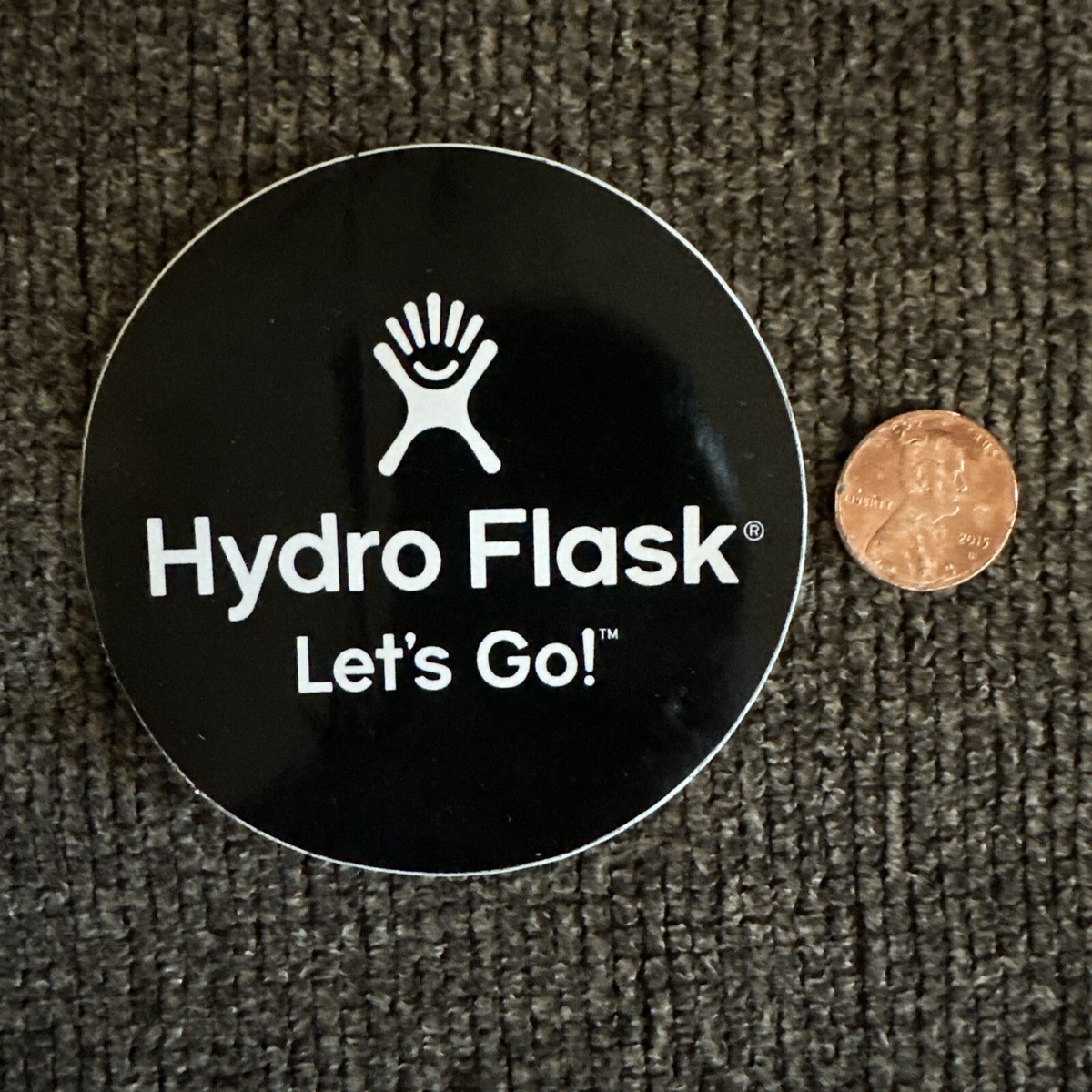 HYDRO Flask HYDROFLASK Logo DECAL Sticker BLACK Green ROUND Water BOTTLE  VSCO