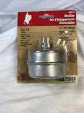 Maxpower 4131 Small Engine Muffler  ~ 1/2” Thread ~ For 2-4 H.P.