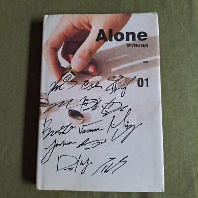 SEVENTEEN ALONE 01 VER CD K-POP ALL MEMBER Autographed Signed NO PHOTO CARD