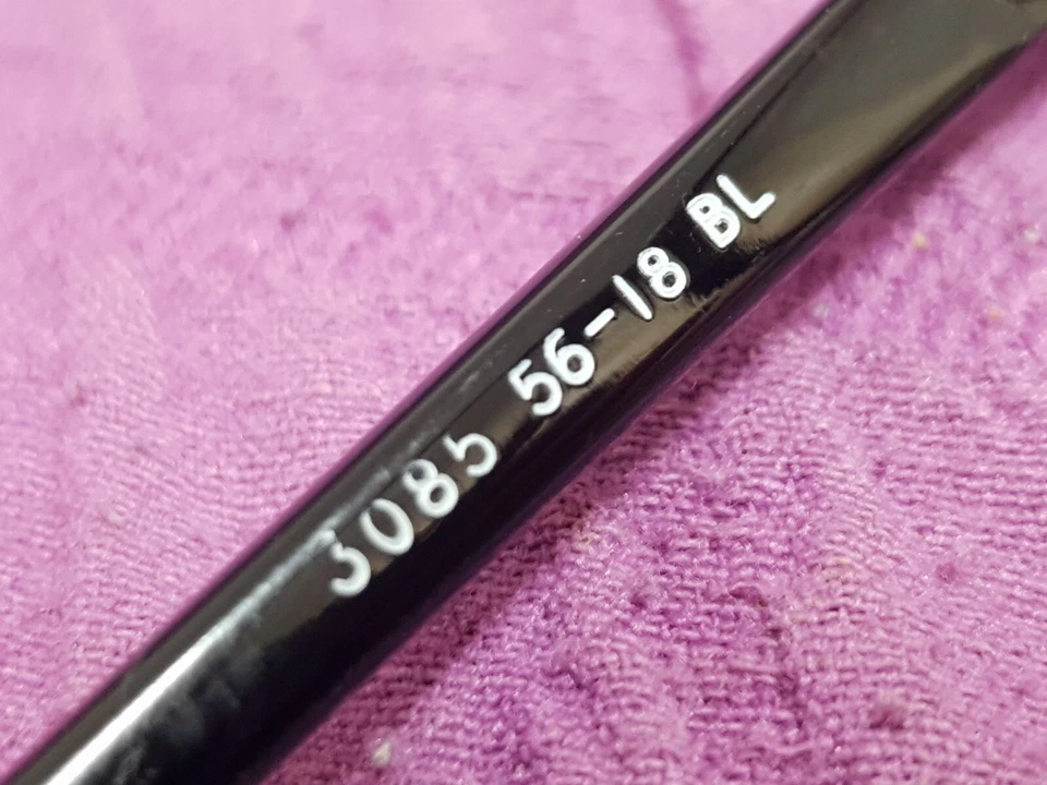 VTG BLACK SQUARE FRAMES PILOT AVIATOR 3085 BL GLASSES EYEGLASSES UNKNOWN BRAND - Image 4 of 4