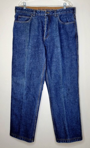 EUC 36 x 30 Duluth Trading Flex Ballroom Flanell gefüttert Baumwolle Denim Jeans