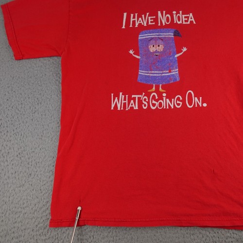Vintage South Park Towelie Shirt Mens Large Red Comedy Central 2003 Promo Y2K - Picture 9 of 21