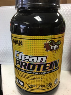 man sports clean protein