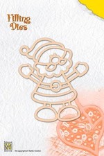 Santa Claus / Santa - Filling Dies - Cutting Die by Nellie Snellen QD006