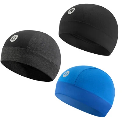 ROCKBROS Fahrradmütze Kappe unter Helm Skull Cap Laufkappen Damen/Herren 3 Farbe