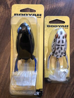 BOOYAH Toadrunner & Jr   (2 DIFFERENT LURES)- Night Train & Albino Frog Jr - NEW
