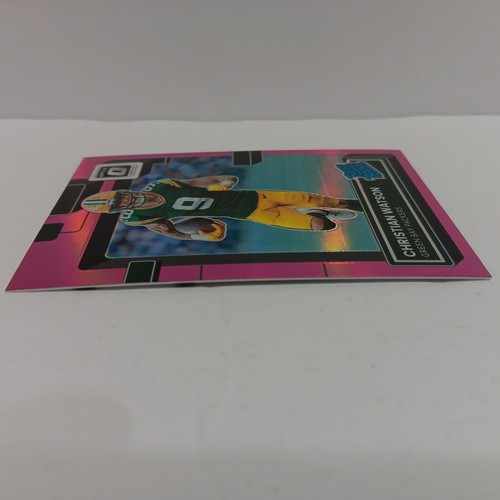 Christian Watson 2022 Donruss Optic Pink Prizm Rated Rookie #219 - Picture 10 of 13