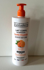 Evoluderm Nourishing Body Lotion with Carrot Vitamin for Dry Skin 16.9 Fl Oz