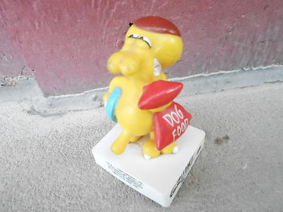 VINTAGE Werbung NOS PVC FIGUR #025 - GRIMMY Hundefutter 1989