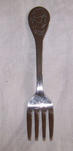 Vintage Tommee Tippee Stainless Youth Child Fork Winnie the Pooh Japan