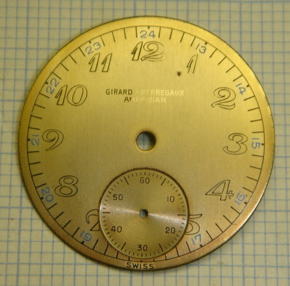 Cadran Girard-Perregaux résout problème restauration montre Amphibian Nautique 1940
