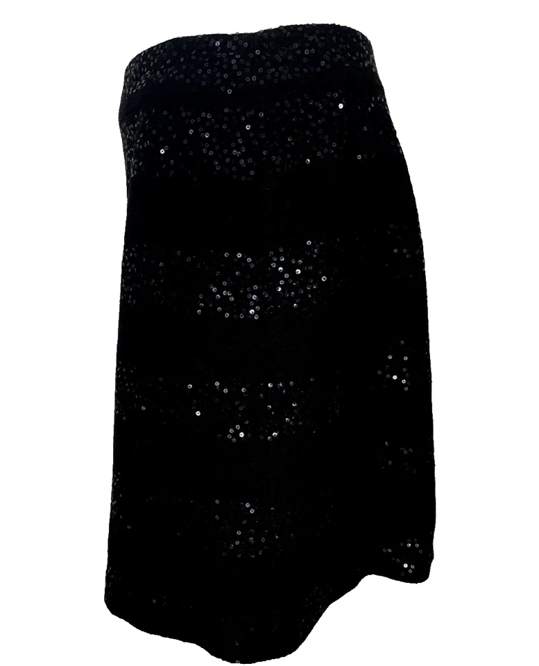 Falda Ann Taylor LOFT Lentejuelas Lana Línea A 6 | Estilo Amigos Años 90, Vacaciones Glamour Foto 3 de 4