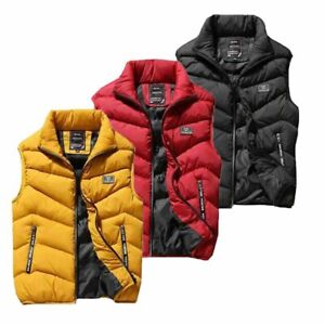 Lutratocro Mens Jacket Cotton-Padded Hooded Quilted Sports Parkas Coat 