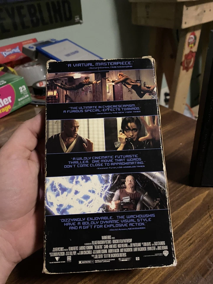 Vintage 1999 THE MATRIX Promo Screener VHS Tape SUPER RARE cgc True First Print - Image 3 of 4