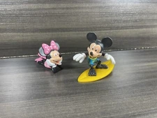 Disney Decopac Mickey & Minnie Surfing and At the Beach Cake Topper Figures