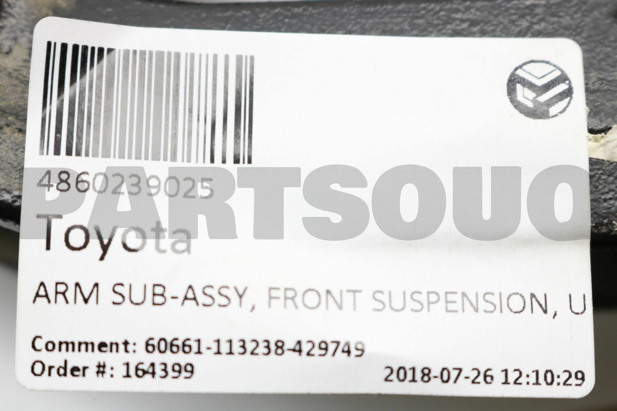 4860239025 Genuine Toyota ARM SUB-ASSY, FRONT SUSPENSION