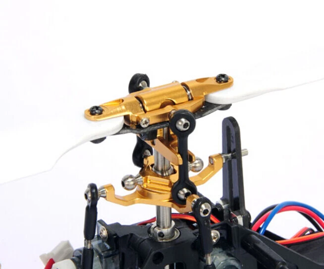 Micro heli Precision CNC Aluminum Main Blade Grips -Blade 200SRX RC (Golden) - Image 3 of 3