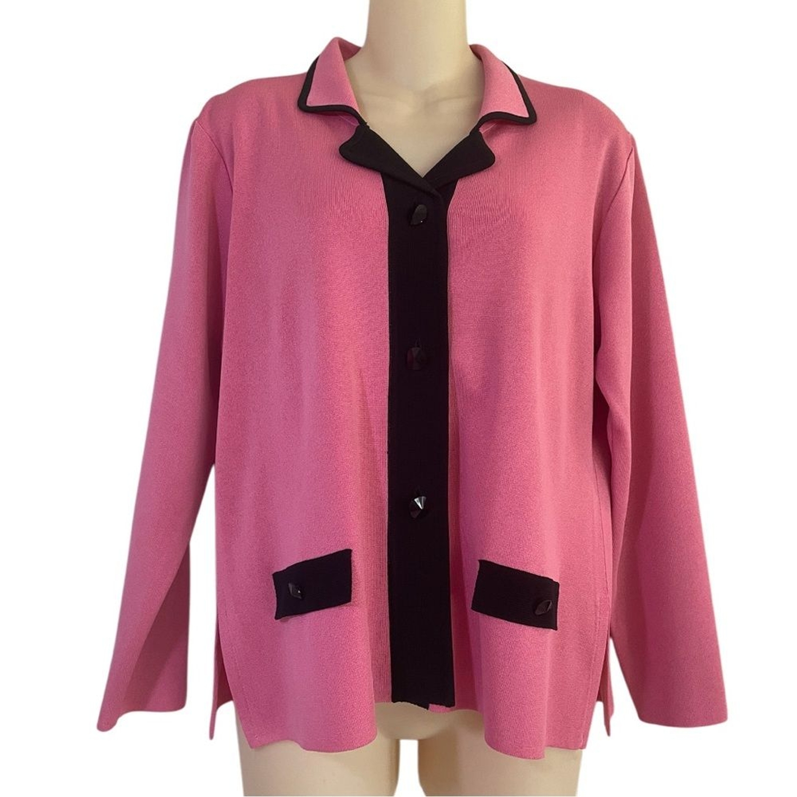 Misook Exclusively Button Front Acrylic Knit Jack… - image 4