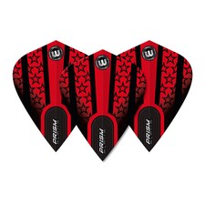5 nuovi set voli Winmau Prism Alpha Kite Dart - stelle rosse nere