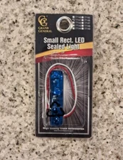 Grand General 77141 Small Rect. Blue/4 LED Sealed Light, 1 Pack