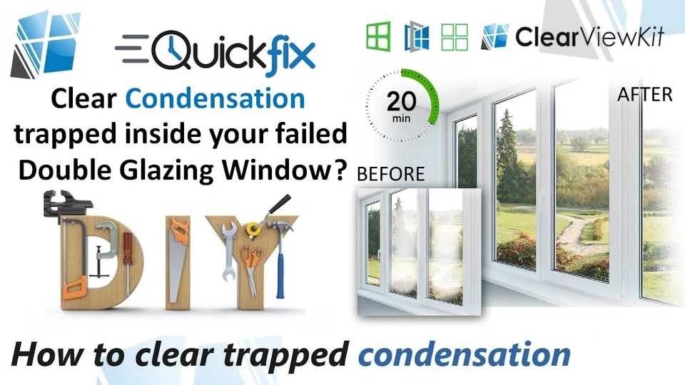1-10 x Window kit Clears Condensation Failed Blown Double Glazing Window Repair - Image 4 of 4