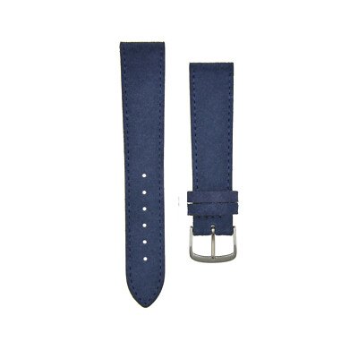 ALMA ''Suede'' Leather Premium Watchstrap Midnight Blue Veloursleder 18mm 20mm