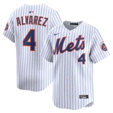 New York Mets Francisco Alvarez #4 Nike White 2026 Official MLB Limited Jersey