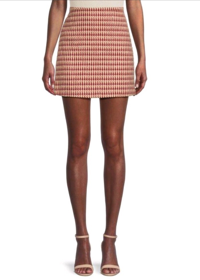 WDNY Women’s Houndstooth Mini Skirt Size Small