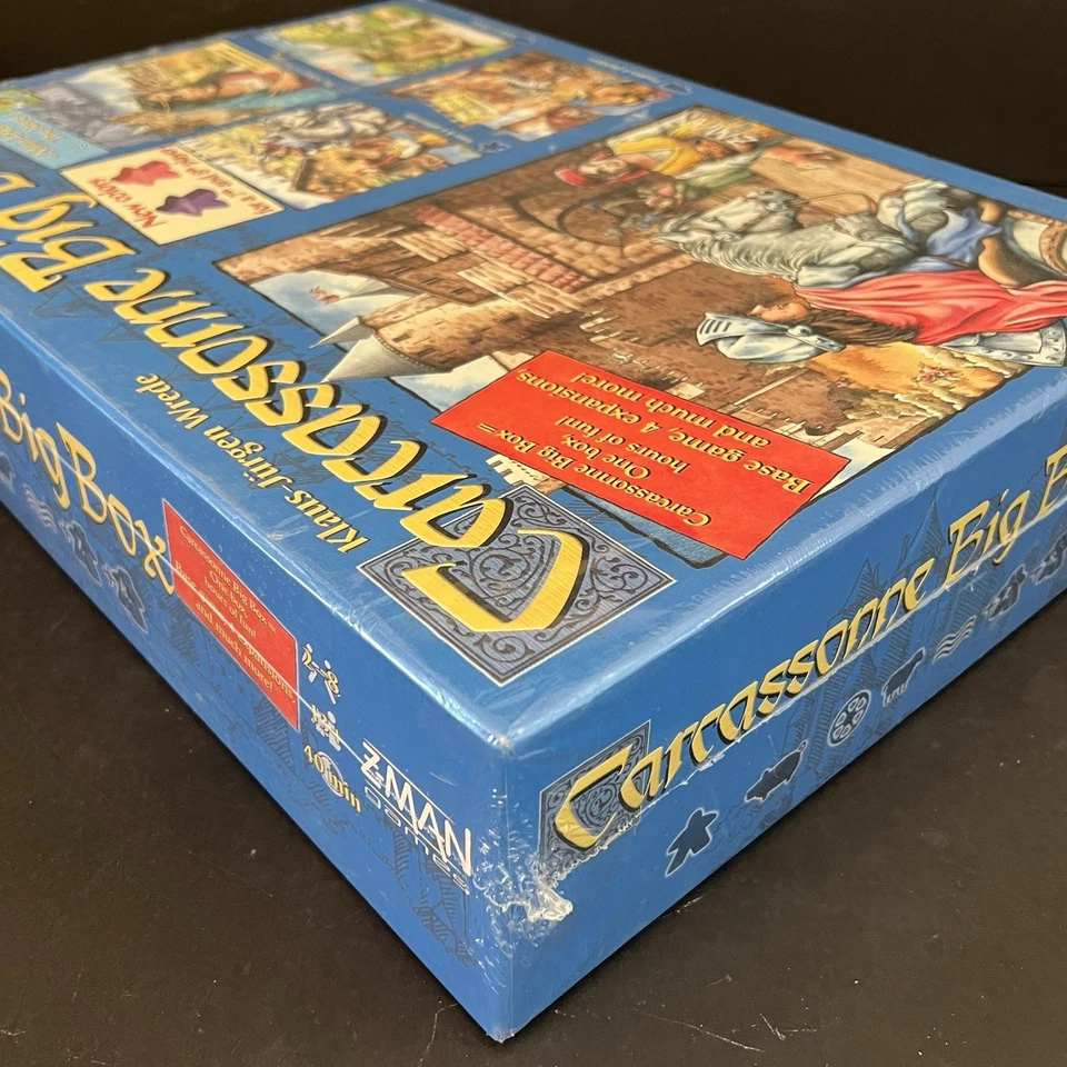 Caracassonne Big Box Juego Base Completo + 4 Expansiones Nuevo Sellado Sello Desgarrado Foto 4 de 4
