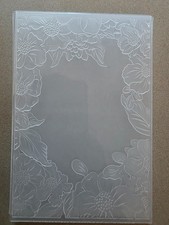 3D Flowers Frame Embossing Folders, Textured Embossed, transparent
