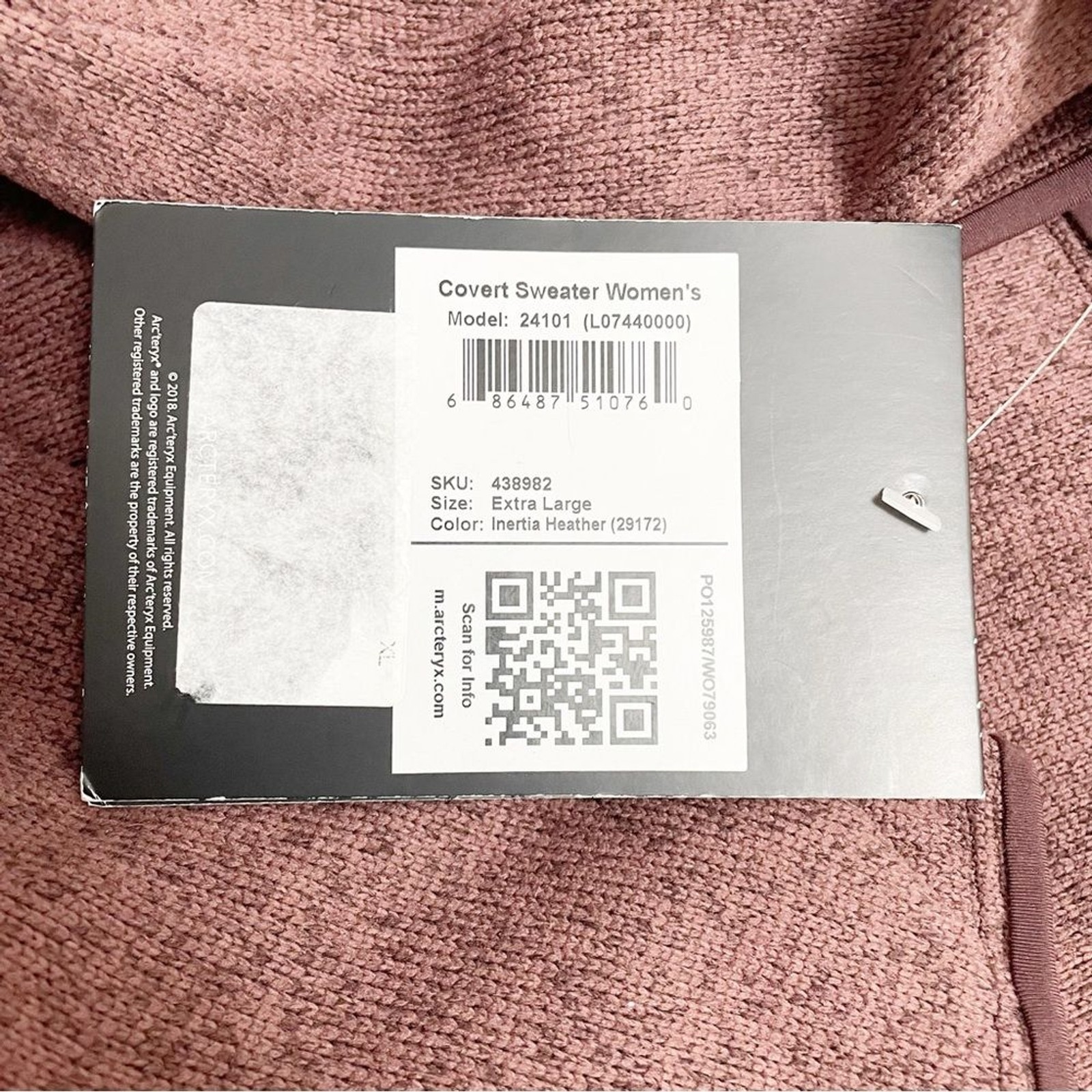 NWT Arc’teryx Covert Sweater Activewear Mauve Inertia Heather Womens Size XL NEW thumbnail 12