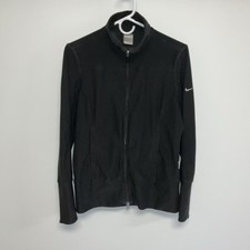 Vintage Nike Full Zip Lightweight Jacket Women  s Medium Black.  12475