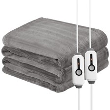 Electric Heated Blanket 84'' x 90'' Queen Size Flannel Fabric, Keep Your Warm...