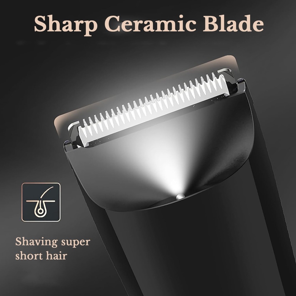 Groin Hair Trimmer for Men's Electric Ball Trimmer Wet/Dry Body Shaver