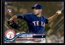 2018 Topps Update Series GOLD #US208 Brandon Mann 1577/2018 Rangers Rookie Rc